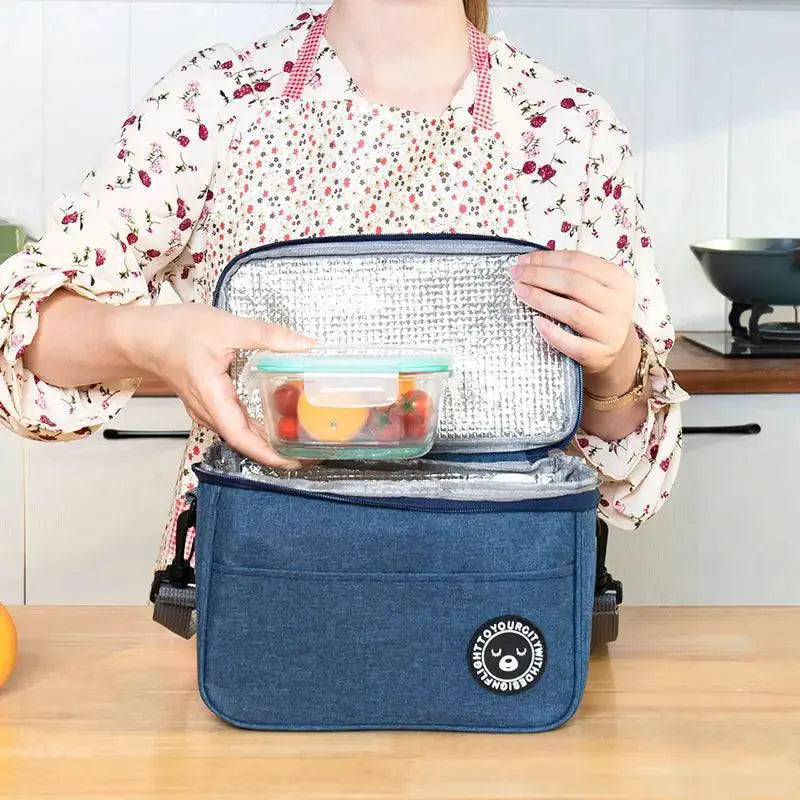 Stylish Insulated Lunch Bag Waterproof Oxford Cloth
