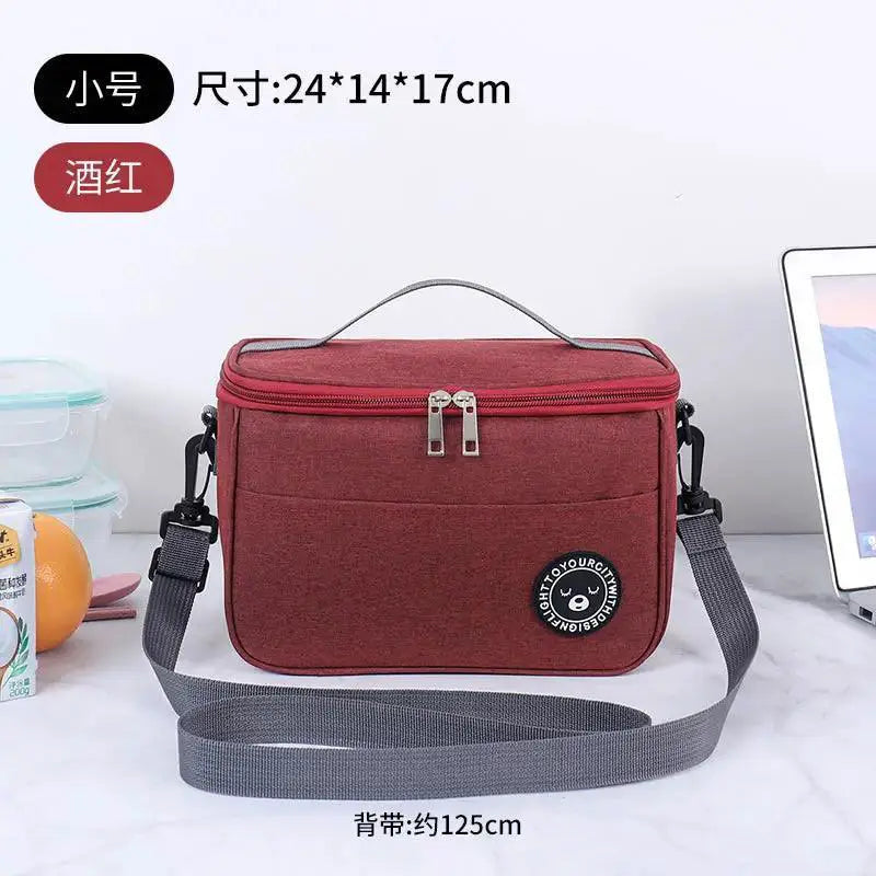 Stylish Insulated Lunch Bag Waterproof Oxford Cloth