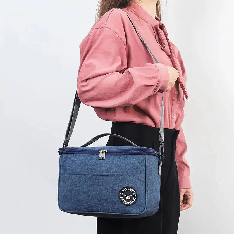 Stylish Insulated Lunch Bag Waterproof Oxford Cloth