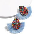 Light Beaded Tassel Earrings for Women