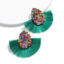 Light Beaded Tassel Earrings for Women