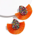 Light Beaded Tassel Earrings for Women