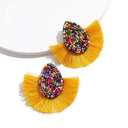 Light Beaded Tassel Earrings for Women