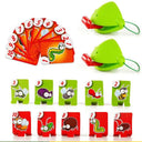 Frog Tongue-Sticking Funny Lizard Mask Card Game Toy Fun