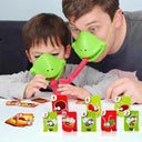 Frog Tongue-Sticking Funny Lizard Mask Card Game Toy Fun