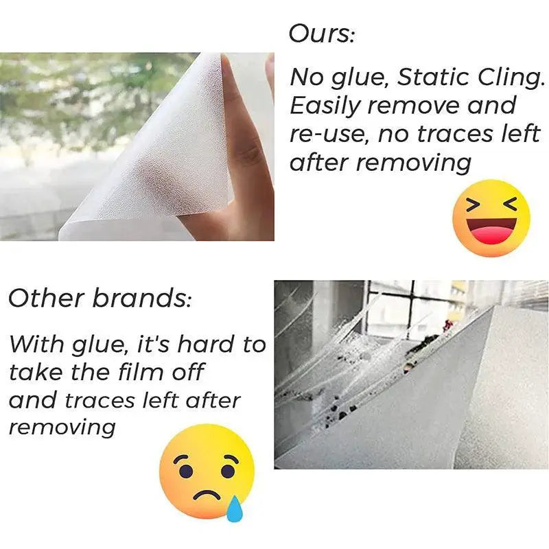 Frosted Glass Film For Privacy And Natural Light At Home