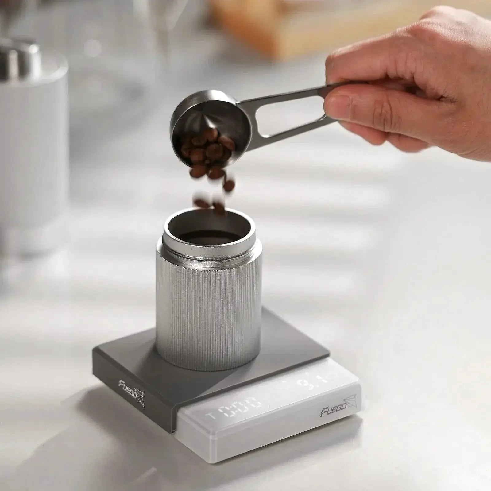 Fuego Coffee Scale With Precision Brewing Timer For Brew