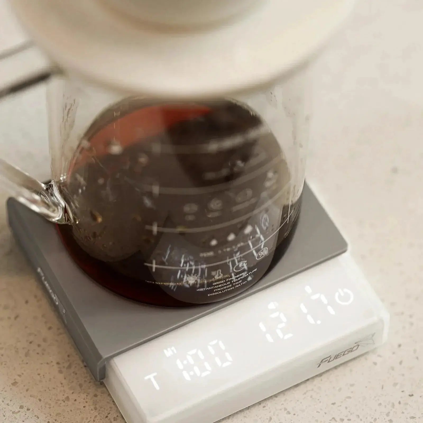 Fuego Coffee Scale With Precision Brewing Timer For Brew