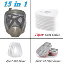 Full Face Protective Gas Mask Industrial Respirator Safety