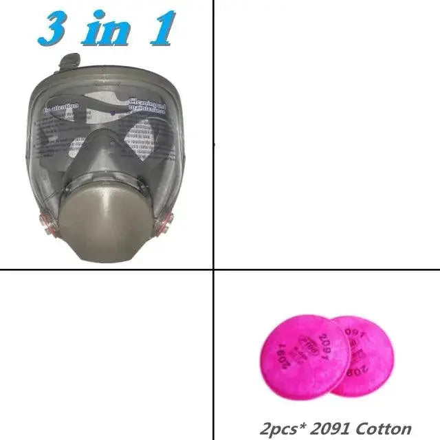 Full Face Protective Gas Mask Industrial Respirator Safety