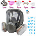 Full Face Protective Gas Mask Industrial Respirator Safety