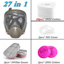 Full Face Protective Gas Mask Industrial Respirator Safety