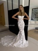 Backless Lace Mermaid Wedding Dress