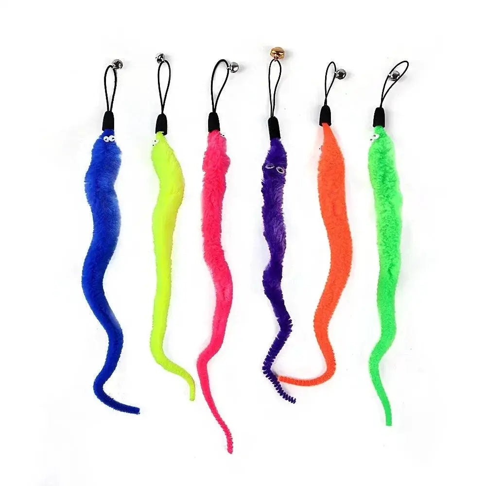 Funny Cat Feather Stick Toy Set For Engaging Kittens