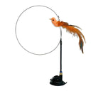 Funny Feather Cat Stick Toy with Bell Interactive Wand Fun
