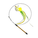 Funny Feather Cat Stick Toy with Bell Interactive Wand Fun