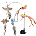 Funny Feather Cat Stick Toy with Bell Interactive Wand Fun