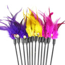 Funny Kitten Cat Teaser Interactive Feather Toy Rod 45cm