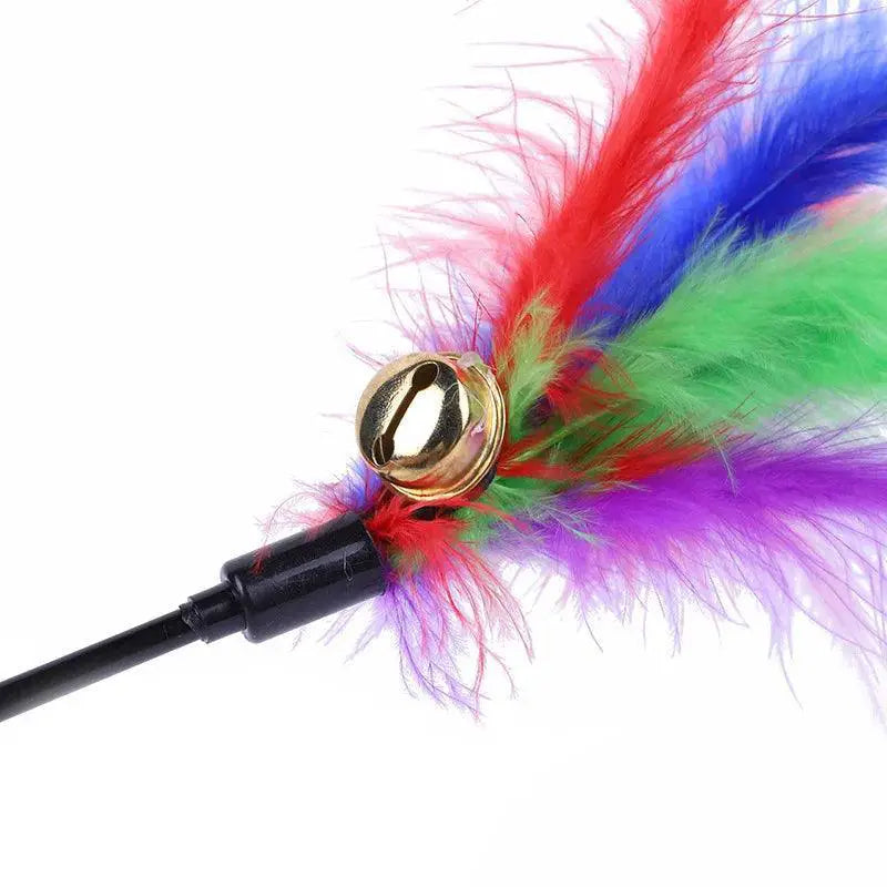 Kitten Teaser Interactive Cat Toy With Bell And Feather
