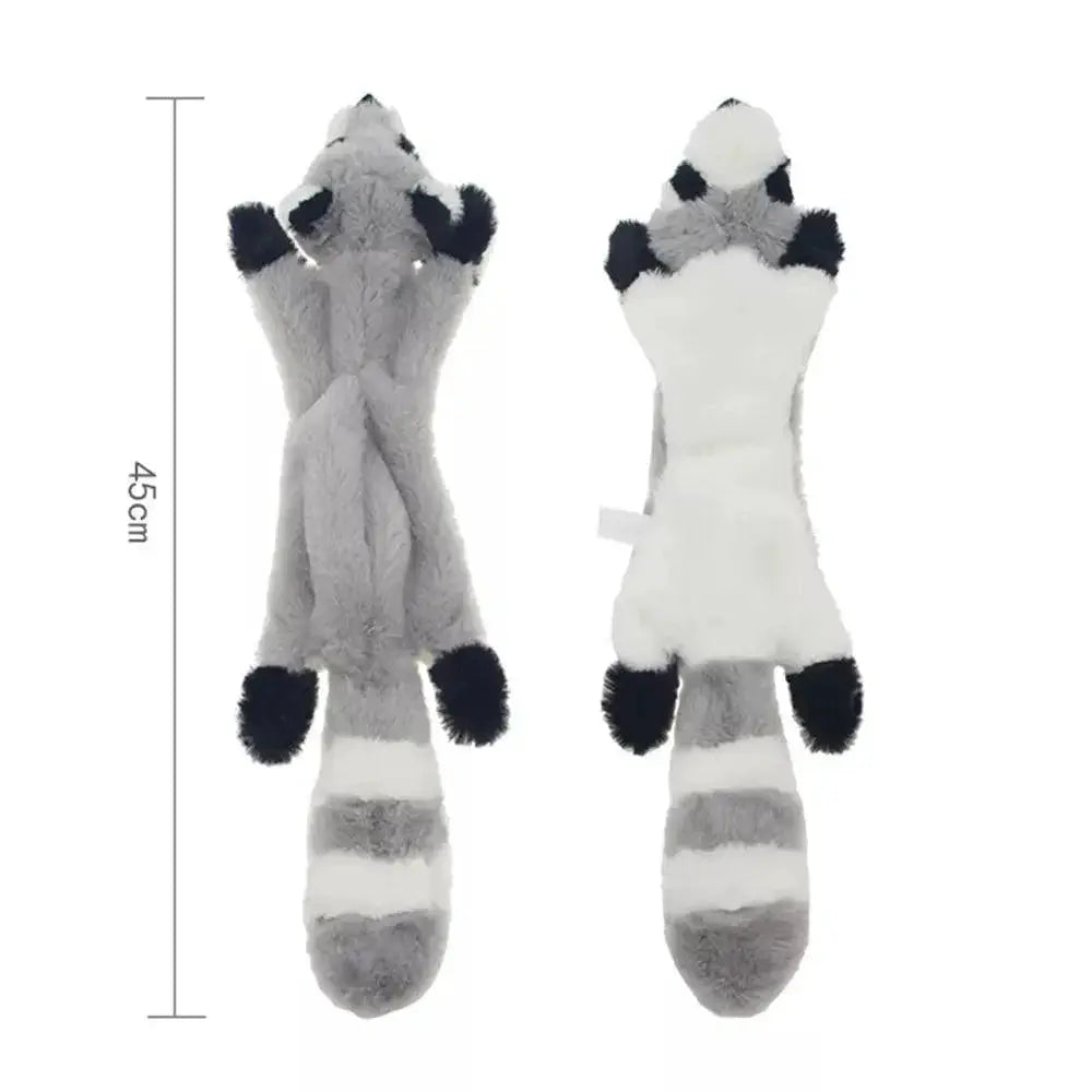 Funny Stuffing Free Dog Toy With Squeakers And Crinkle Sound