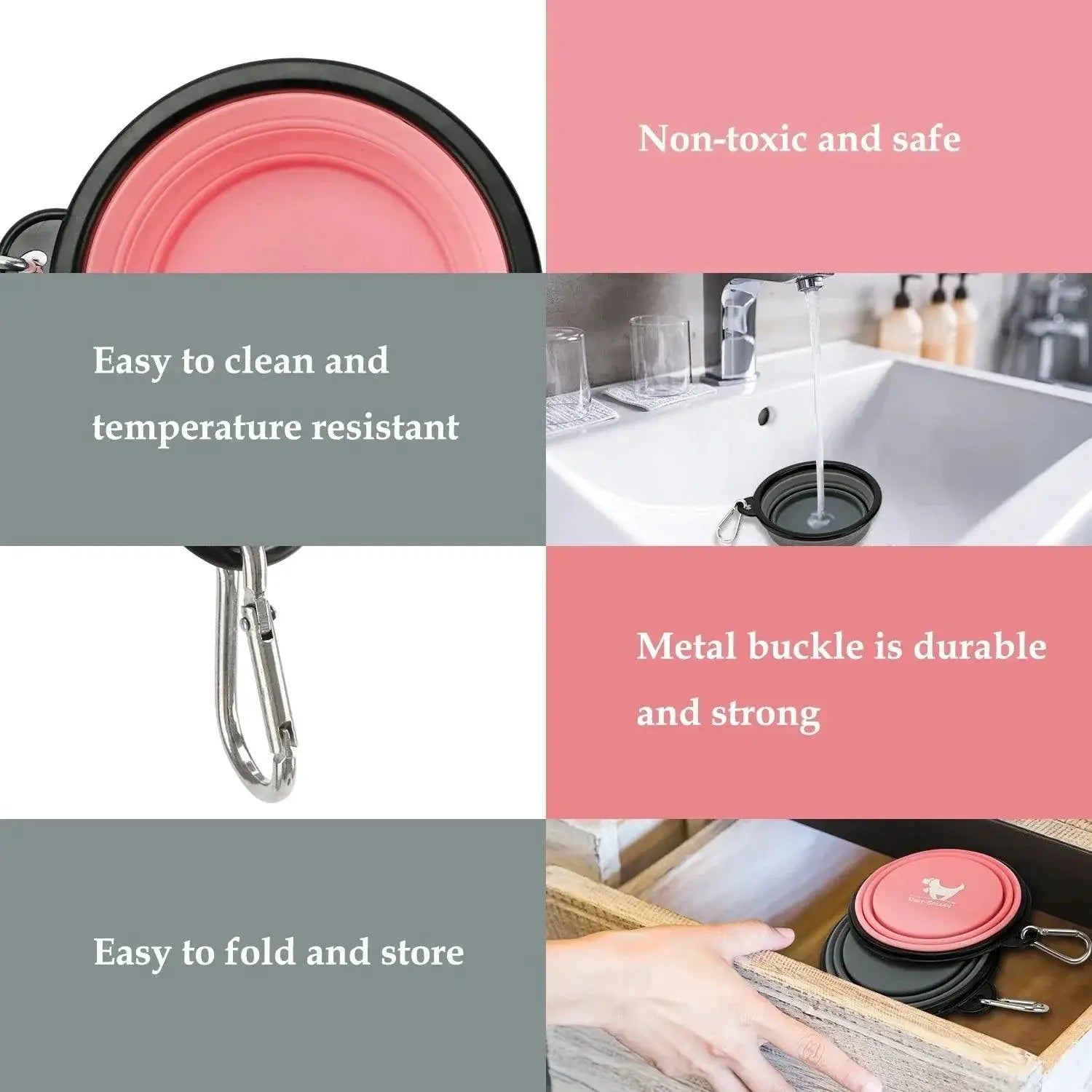 Furrybaby Collapsible Dog Silicone Bowl Portable Feeder