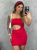 Gabi Dress: Stylish Side Tie Short Dress for Women