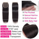 Natural Look Lace Closure Set for Women