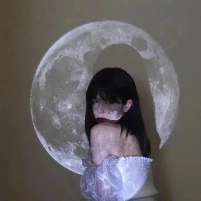 Galaxy Night Light Projector With Aurora Moon Design Gifts