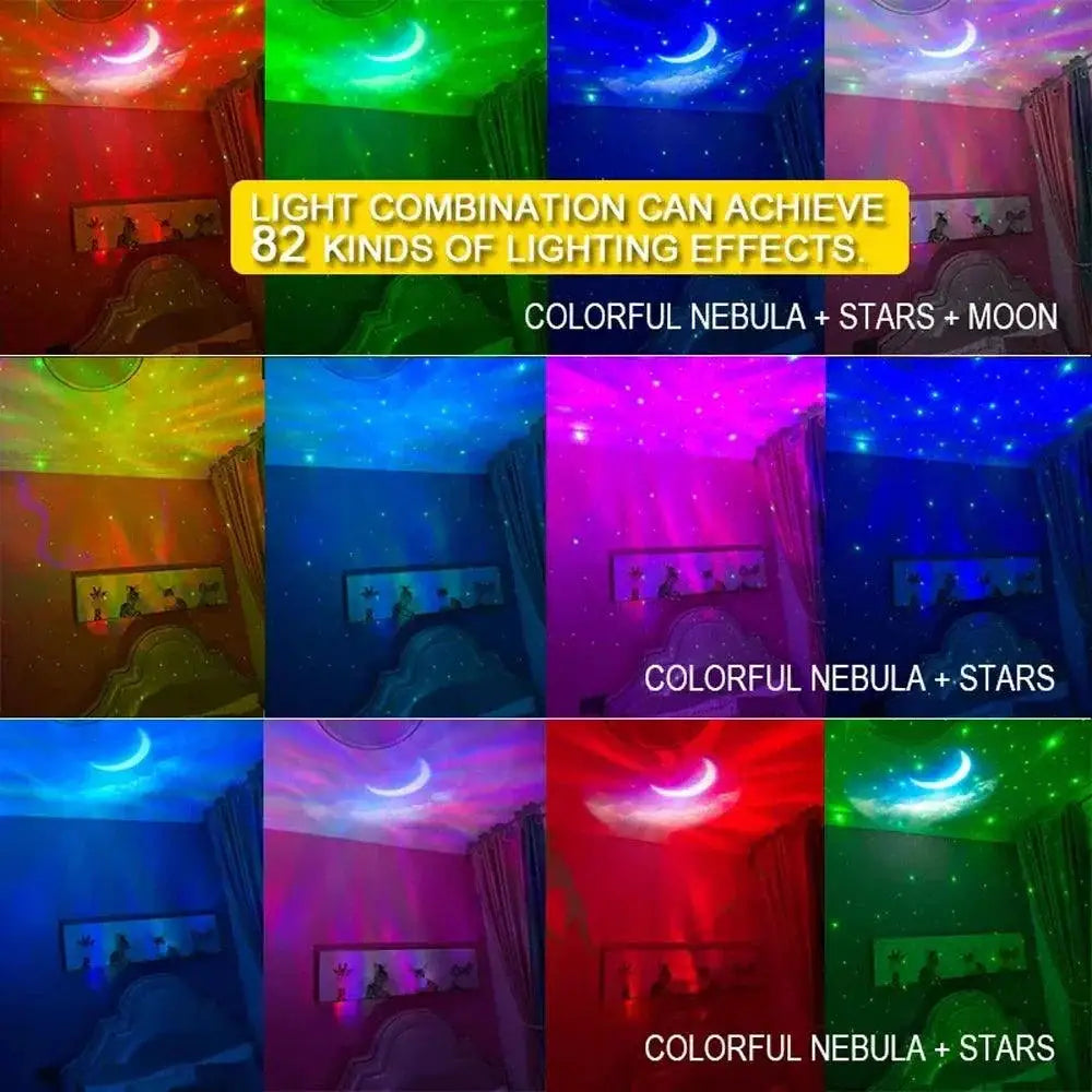 Galaxy Projector Night Light With Bluetooth Music For Kids