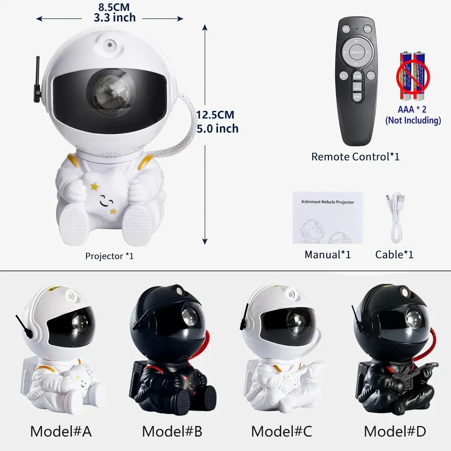 Galaxy Star Astronaut Projector Led Night Light Decor - OurLum.com