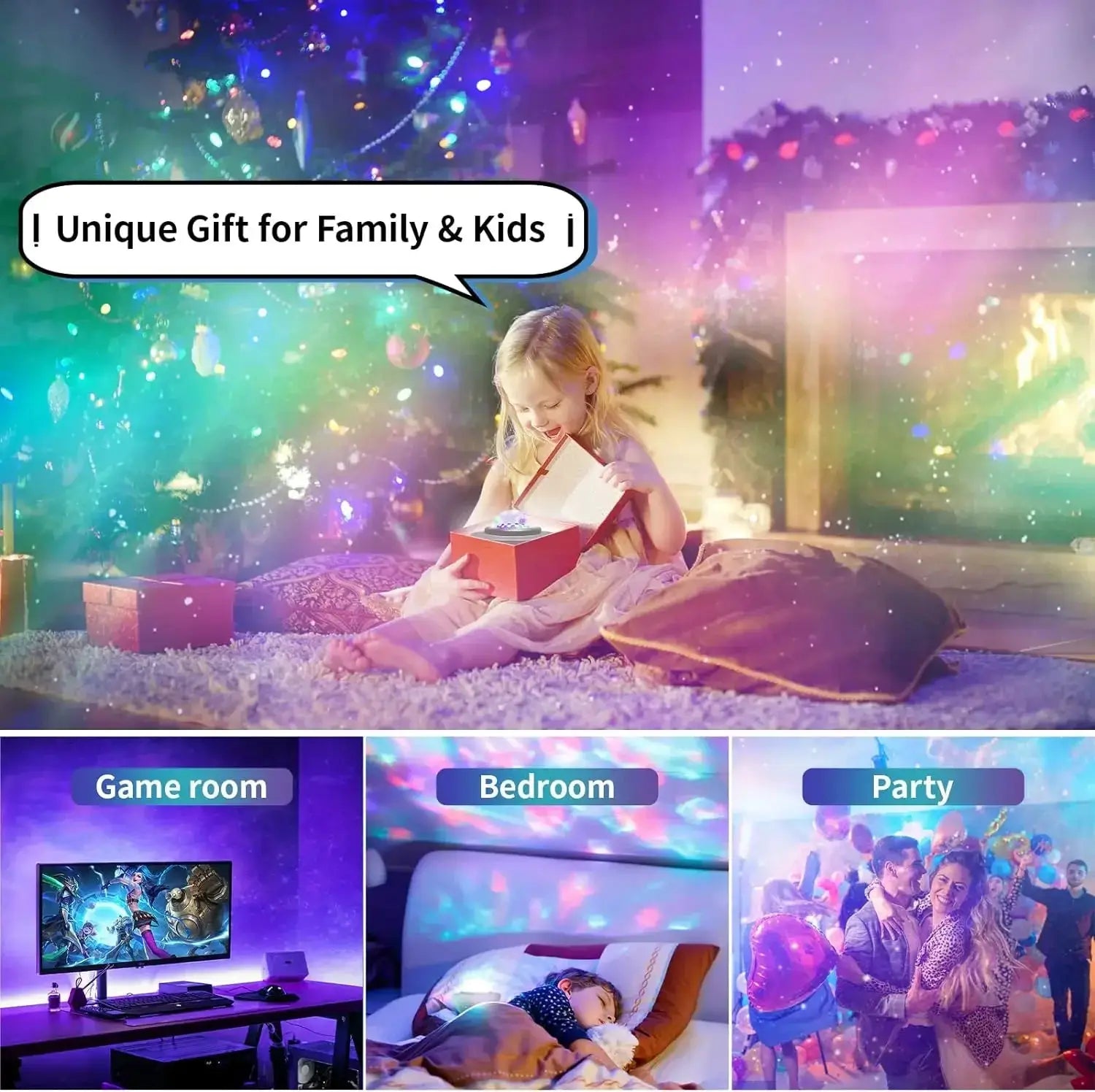 Galaxy Star Projector Bluetooth Night Light Speakers - OurLum.com