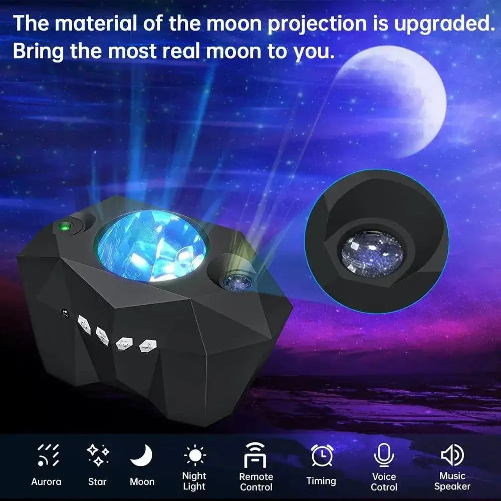 Galaxy Star Projector With Bluetooth Speaker And Remote