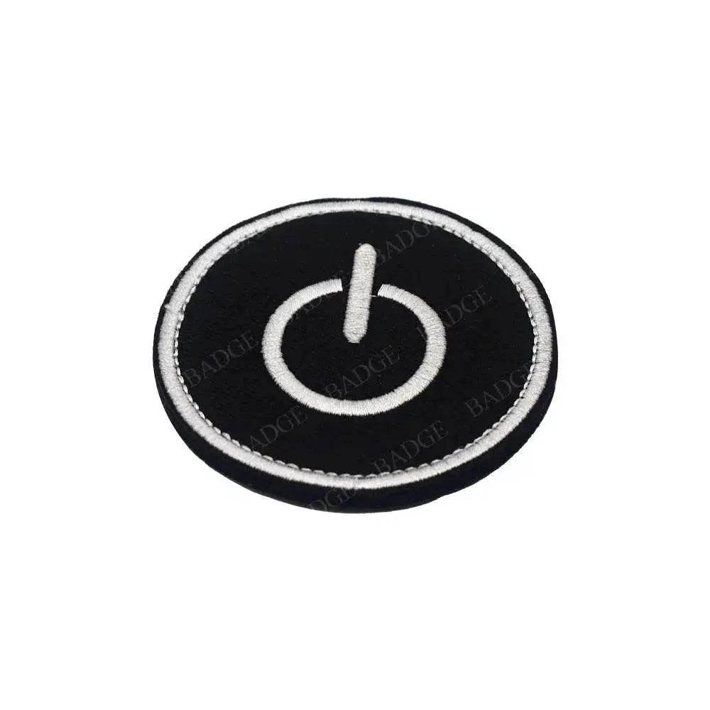 Game Over Button Embroidered Patch For Video Games