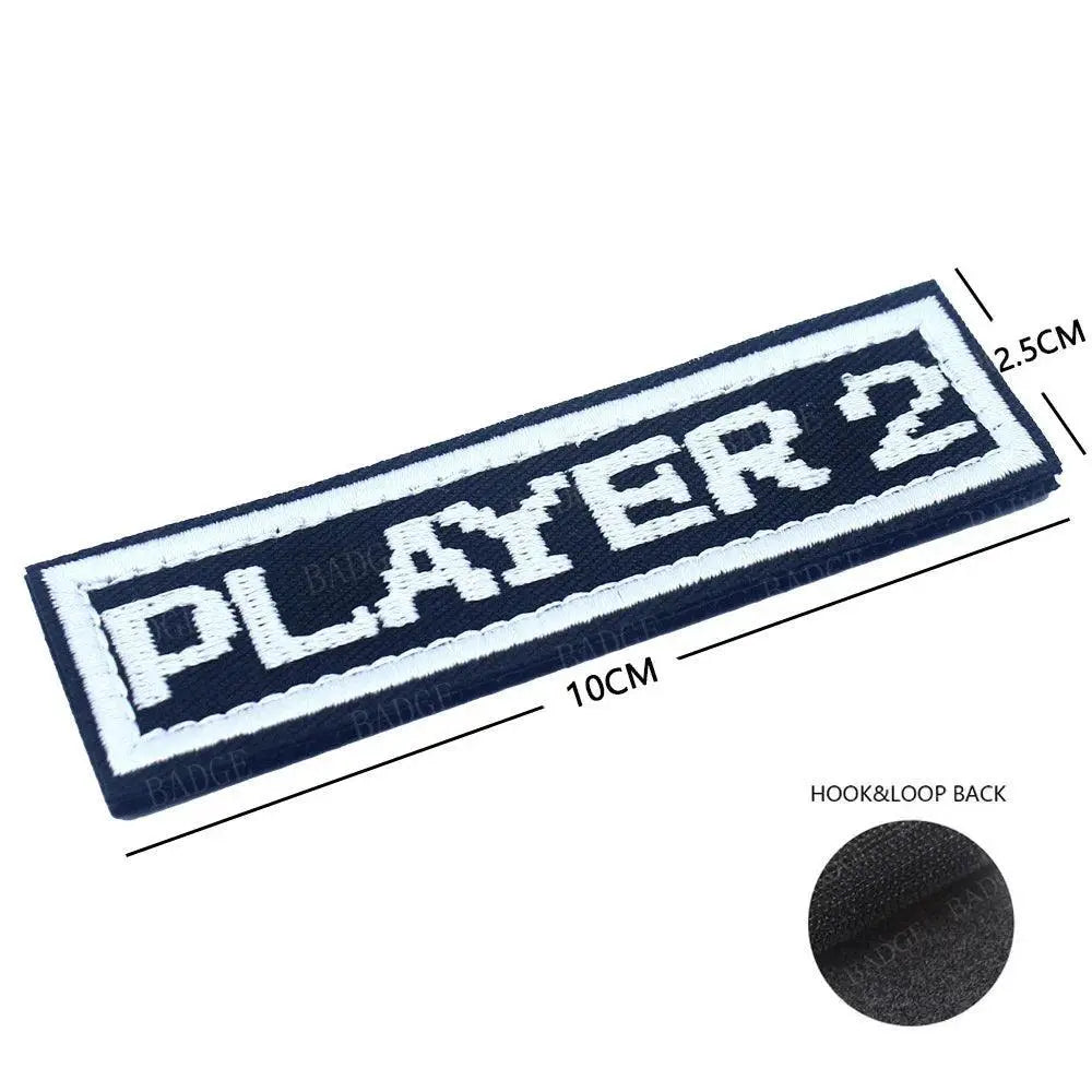 Game Over Button Embroidered Patch For Video Games