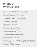 Wireless Controller for PC and PS4/PS3