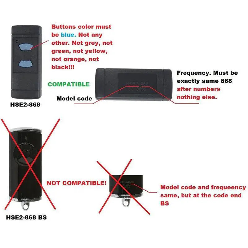 Garage Door Remote Control Keychain Transmitter Access
