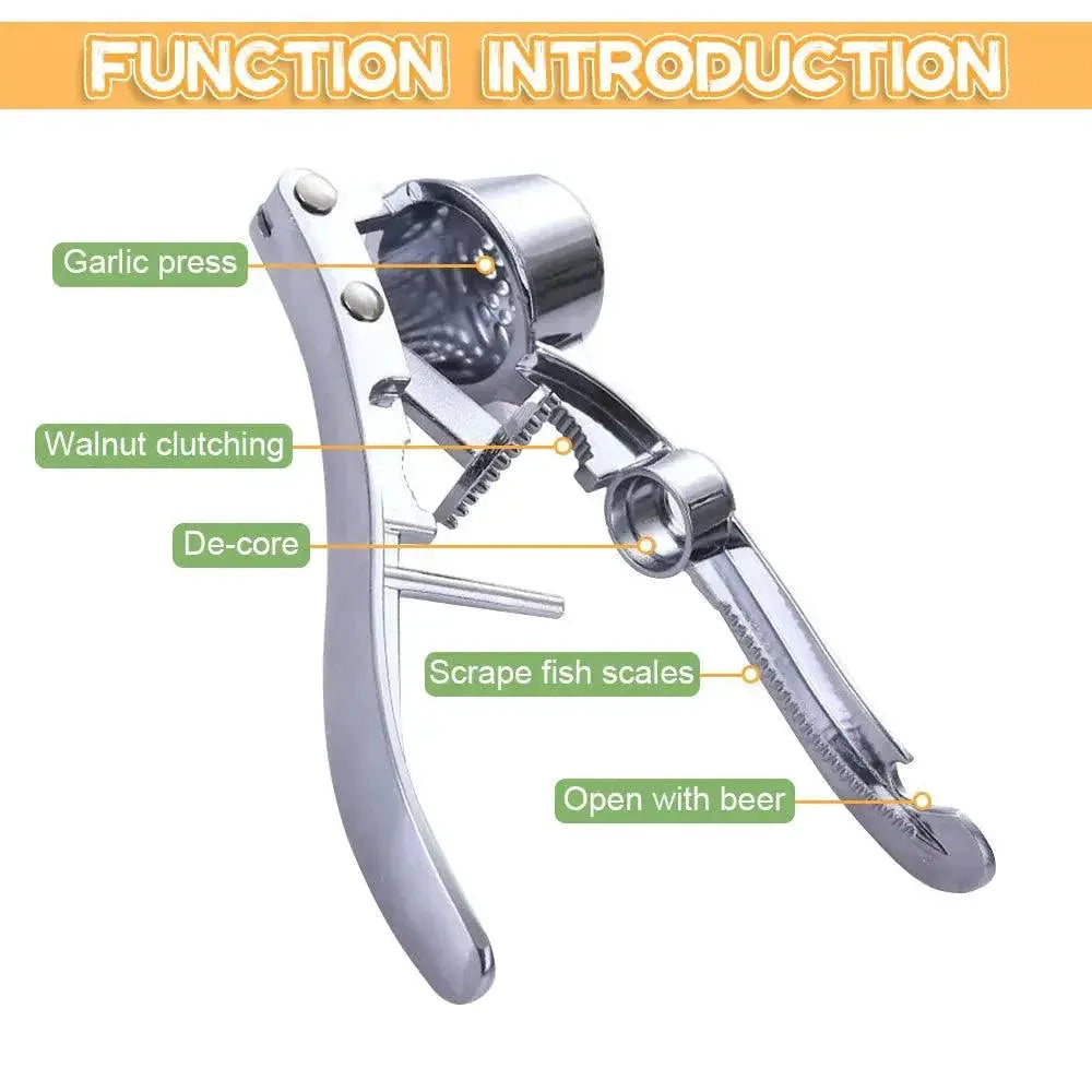 Garlic Press Mincer Premium Stainless Steel Kitchen Tool