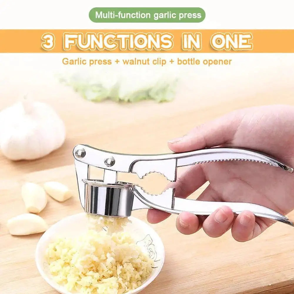 Garlic Press Mincer Premium Stainless Steel Kitchen Tool