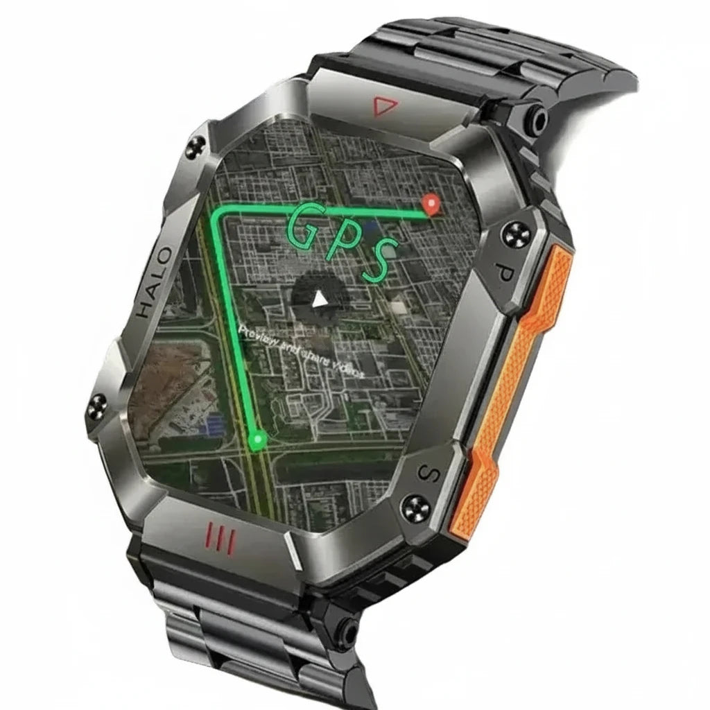 Military Smart Watch Fitness Tracker With AI Voice Pro