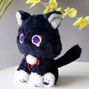 Genshin Black Scaramouche Cat Plush Toy Soft Pillow For Kids