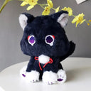Genshin Black Scaramouche Cat Plush Toy Soft Pillow For Kids