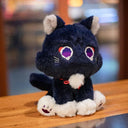 Genshin Impact Black Cat Plush Toy Pillow Fluffy Soft