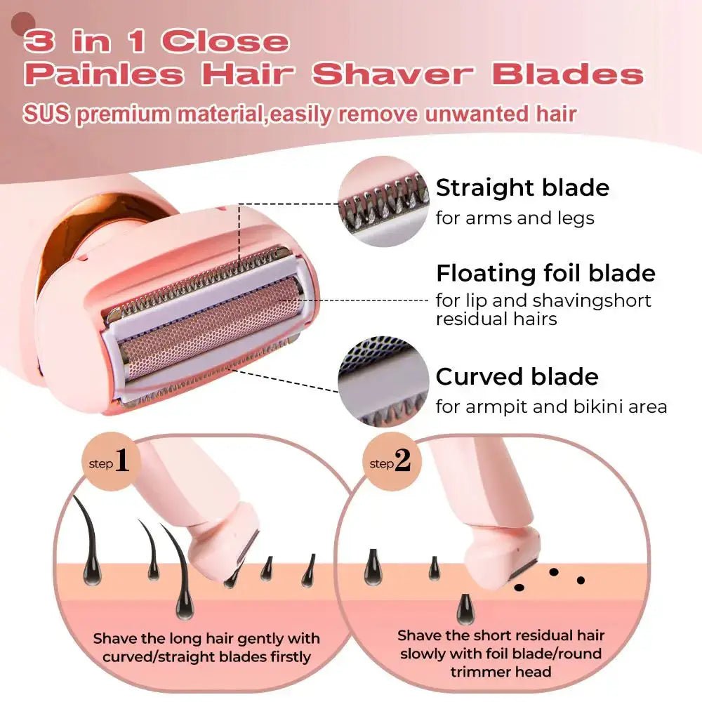 Gentle Full-Body Hair Epilator For Women