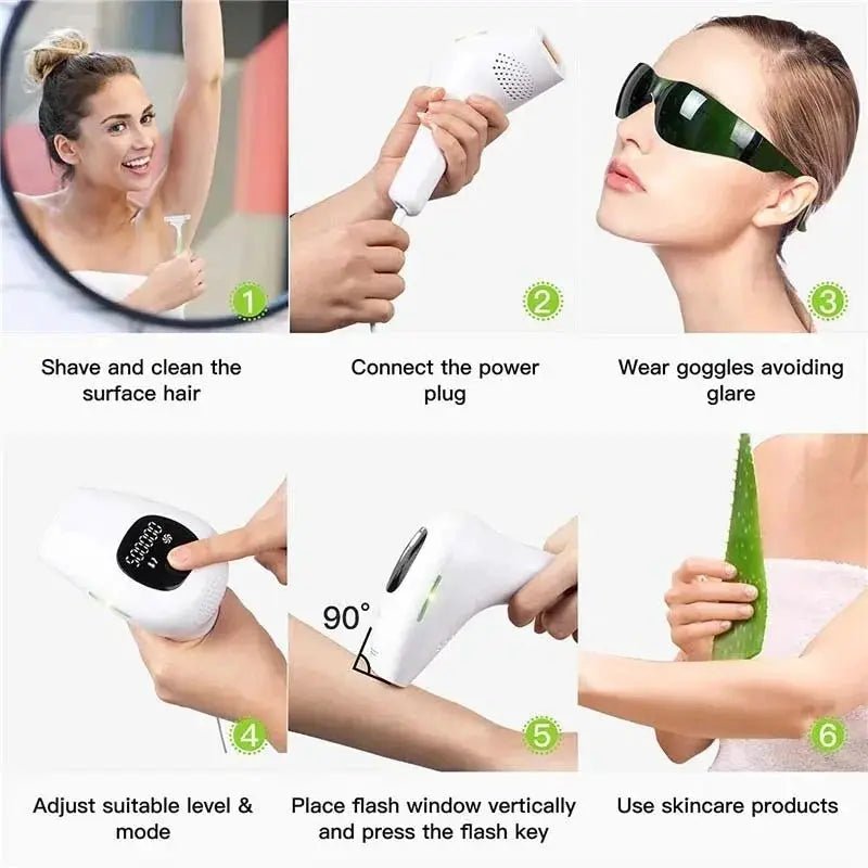 Gentle IPL Hair Removal Device for Home