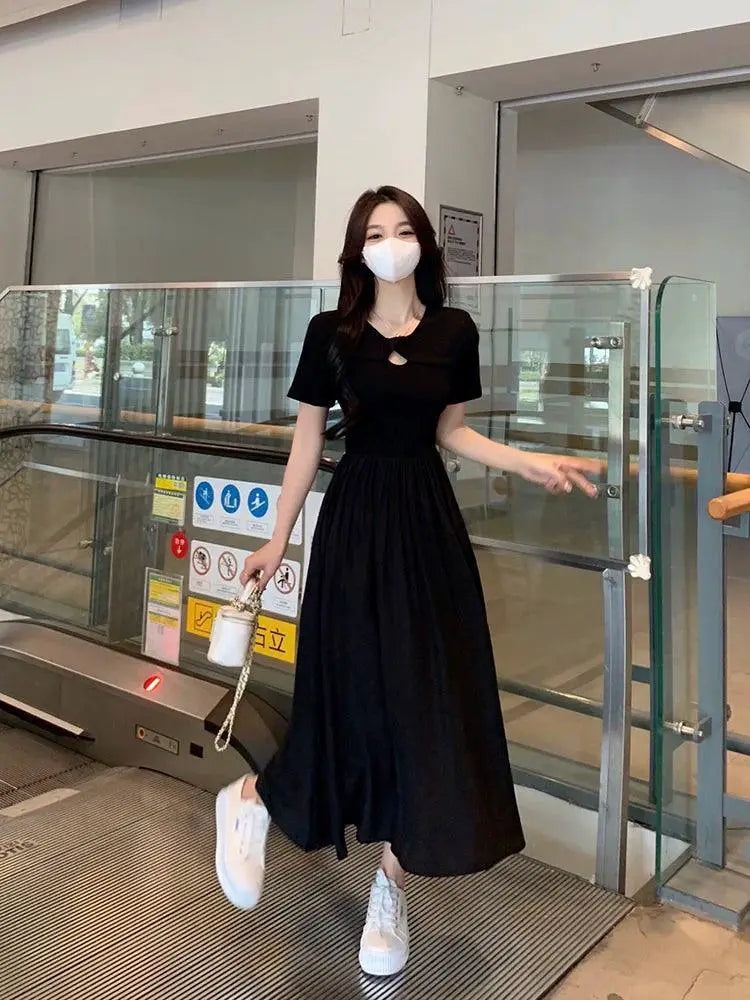 Gentle Korean Style Dress Versatile Summer Chic Elegance