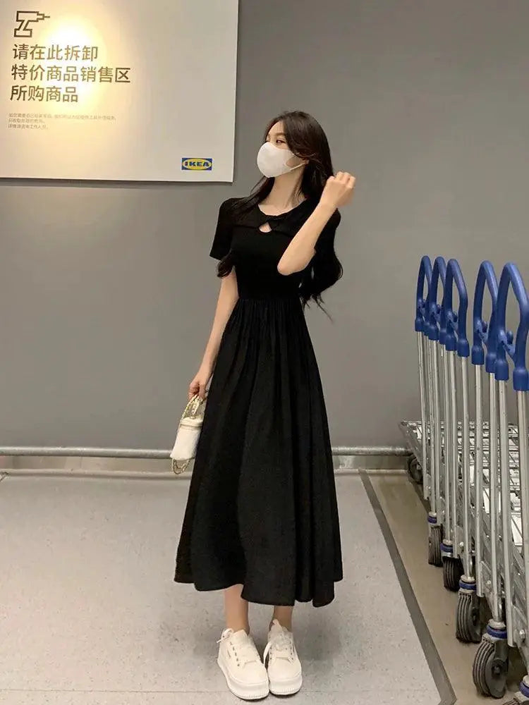 Gentle Korean Style Dress Versatile Summer Chic Elegance