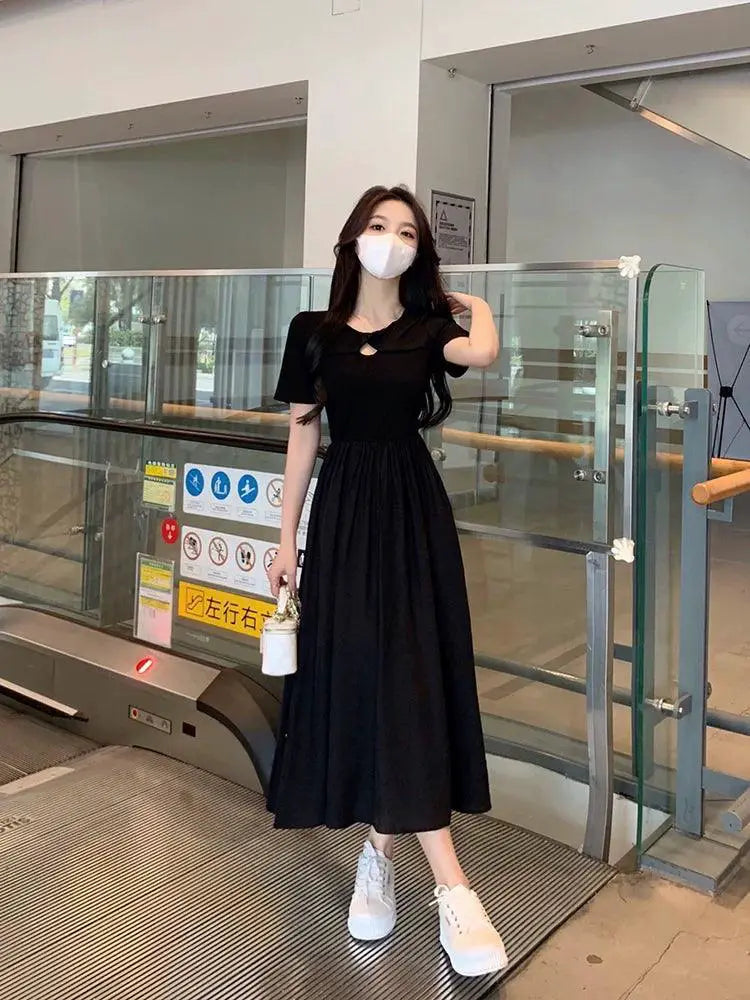 Gentle Korean Style Dress Versatile Summer Chic Elegance