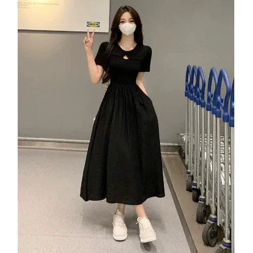 Gentle Korean Style Dress Versatile Summer Chic Elegance