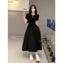 Gentle Korean Style Dress Versatile Summer Chic Elegance