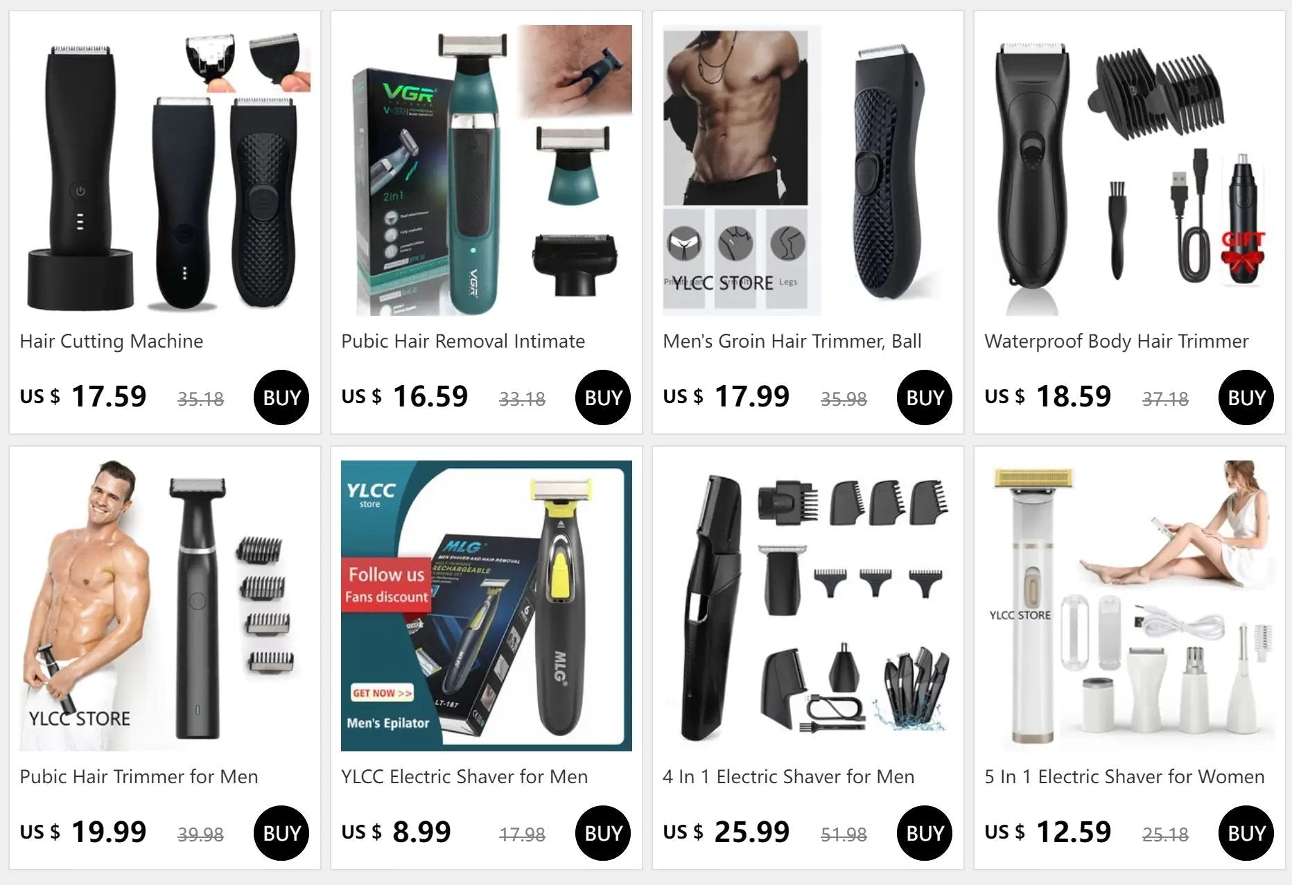 Gentle Precision Groin Trimmer for Men